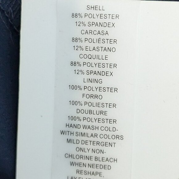 VINCE CAMUTO Navy Blue Knee Length Halter Formal Evening Dress; Size 0 - Picture 7 of 7